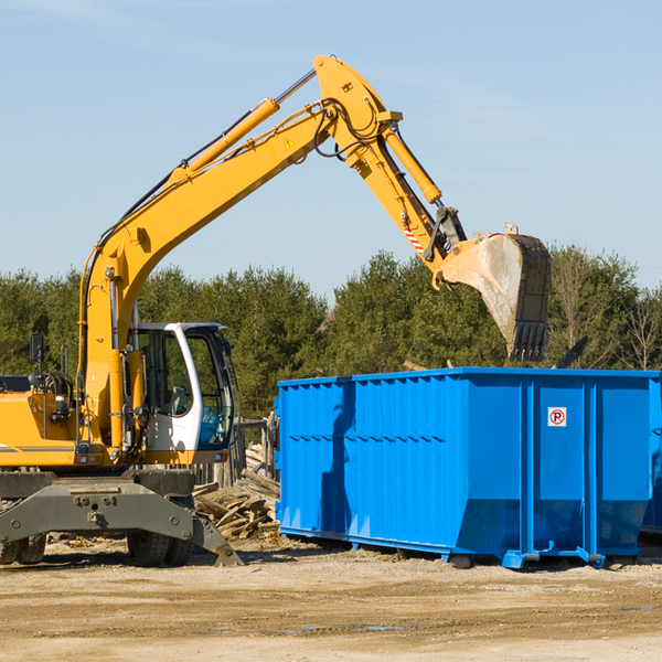 how many times can i have a residential dumpster rental emptied in Brainard NE